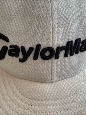 Taylor Made New Era White and Black 9FIFTY Snapback Hat